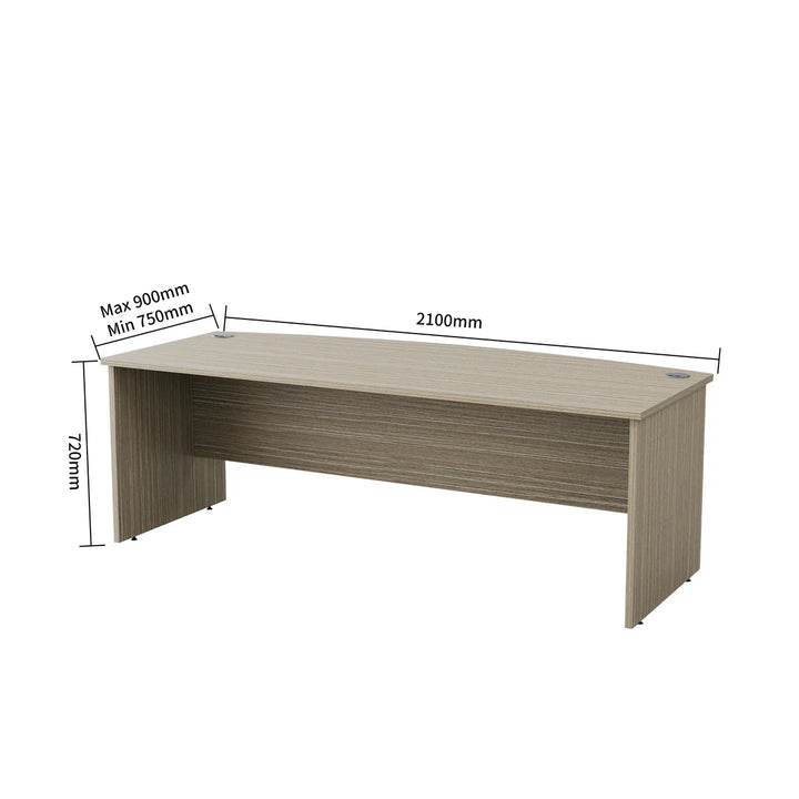 Active Bow Front Executive Desk