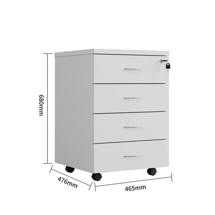 Active Mobile Pedestal 4 Drawer