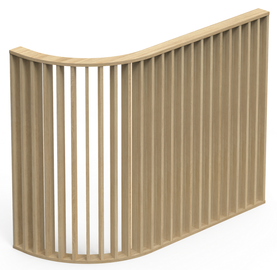 J Shaped Fin Wall