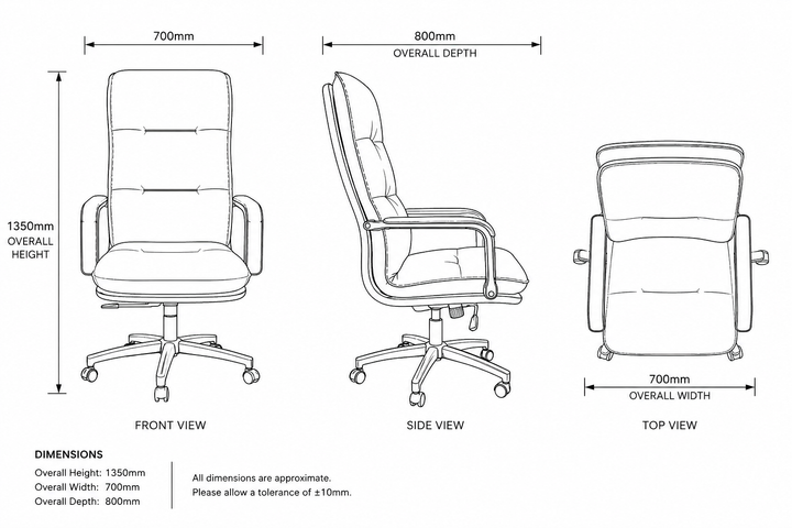 Kingston High Back Executive Office Chair