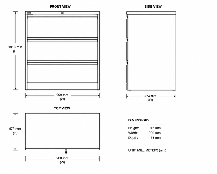 Commercial Lateral Steel Filing Cabinet