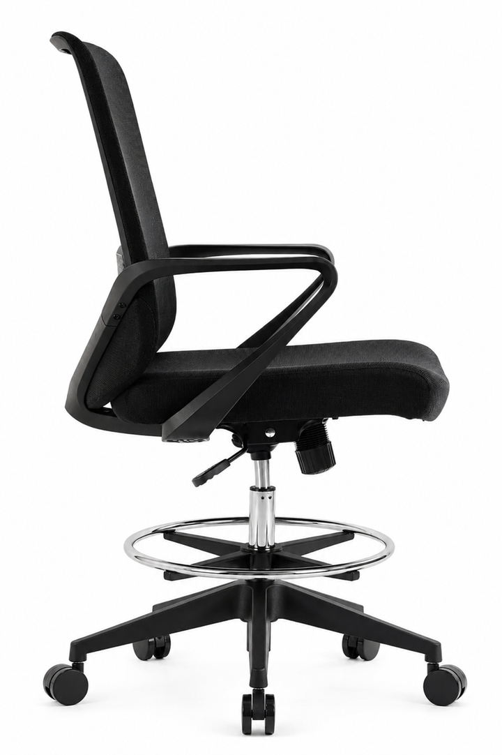 Luna Drafting Office Chair Black