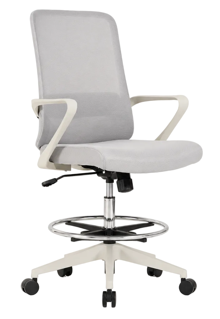 Luna Drafting Office Chair White