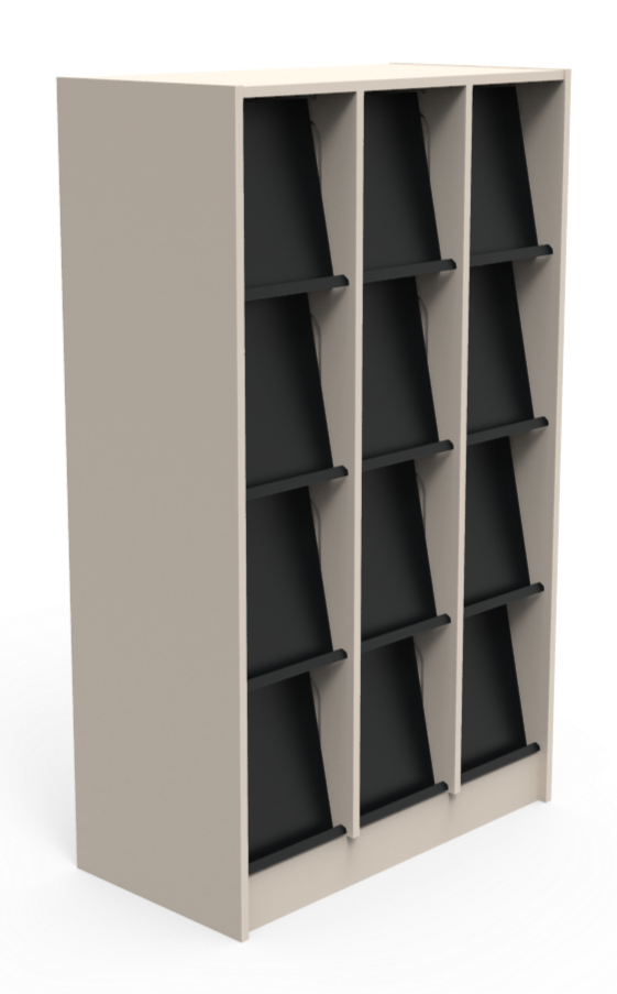Magazine Display Rack 3 Column