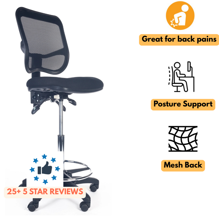 Metro Ergonomic Drafting Office Chair