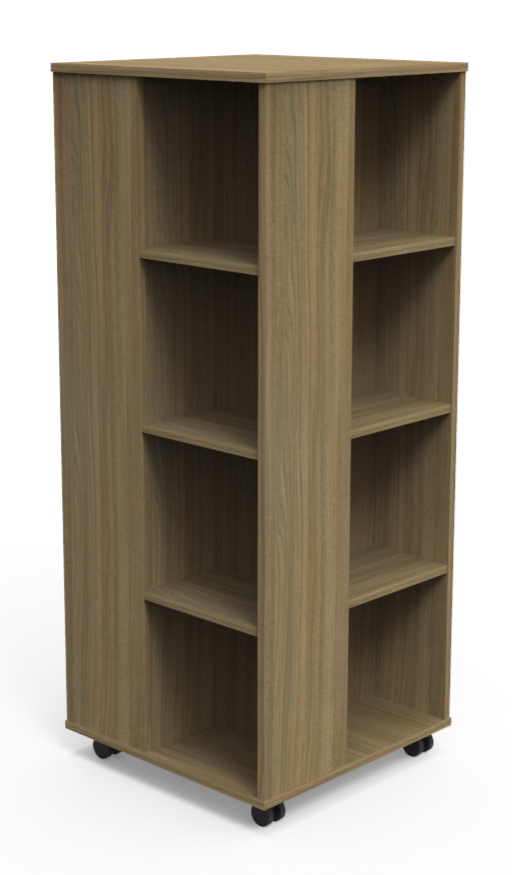 Mobile Qaud Bookcase Storage