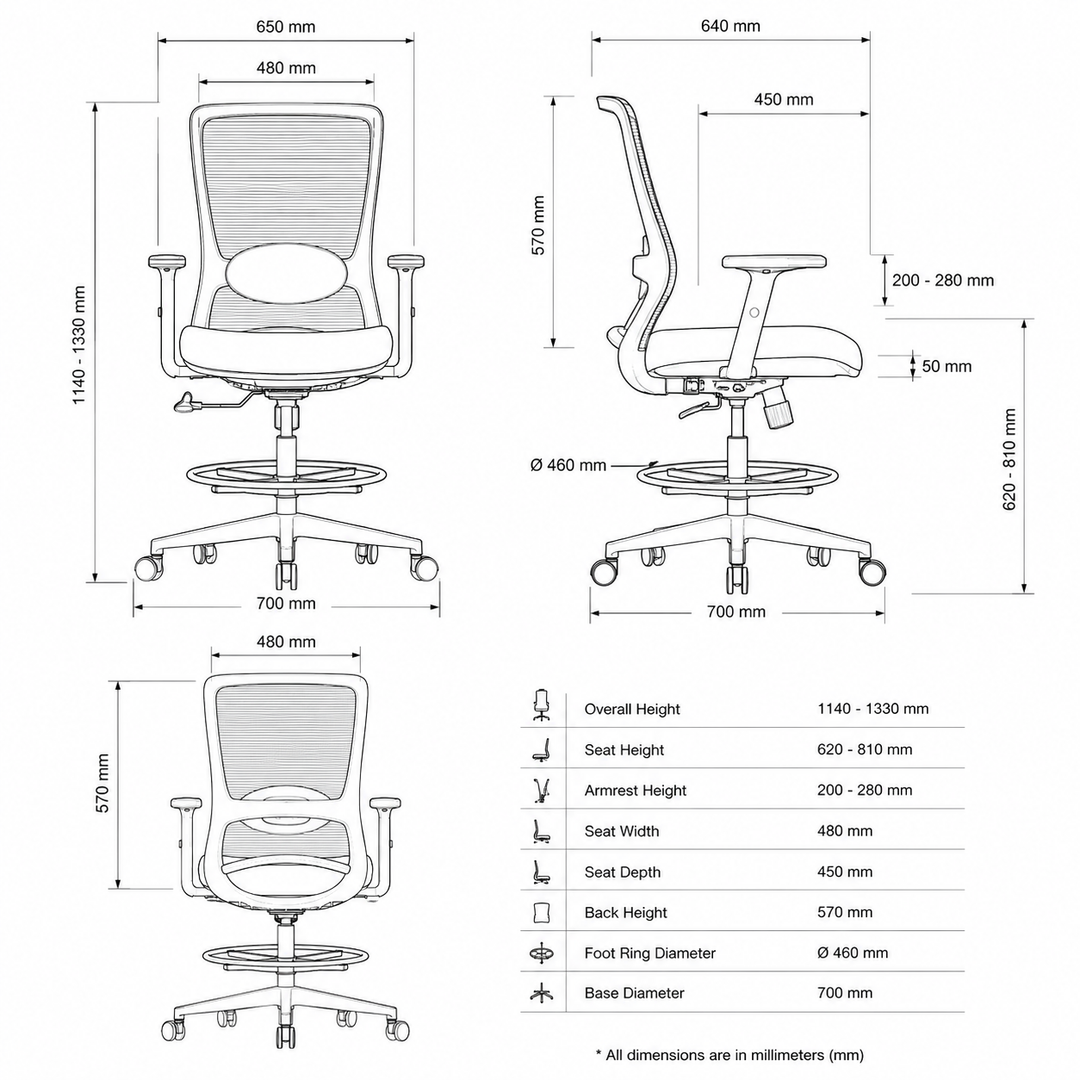 Novatex Drafting Office Chair