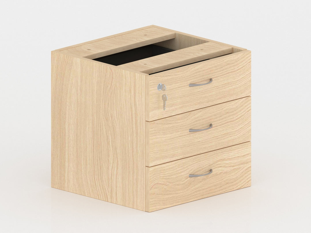 Omega 3 Drawer Fixed Pedestal