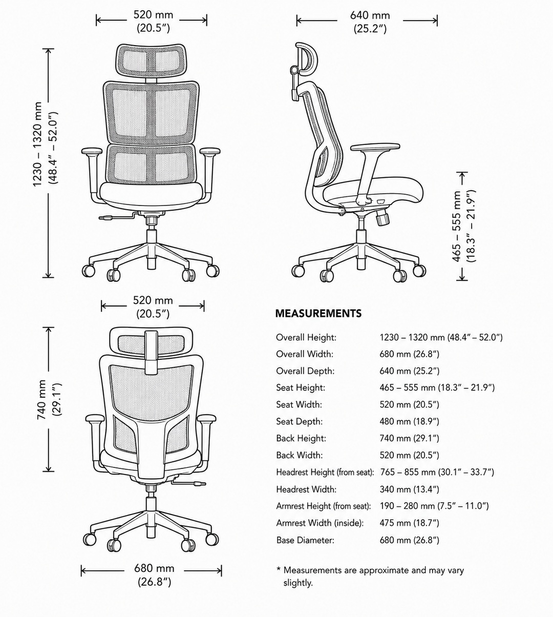 Paramount Executive Mesh Ergonomic Office Chair