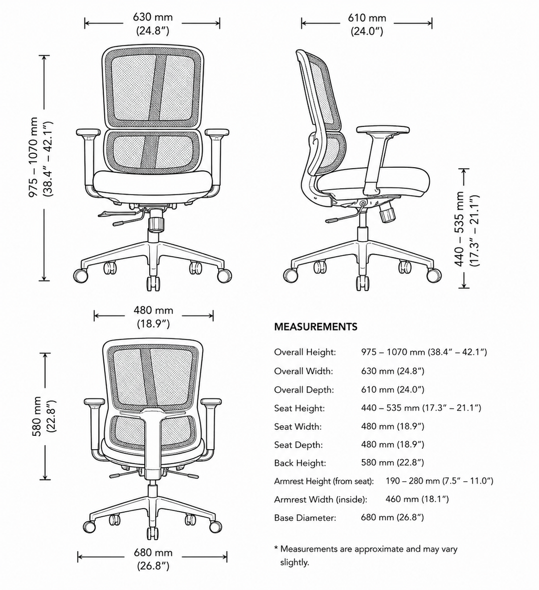 Paramount Manager Mesh Ergonomic Office Chair