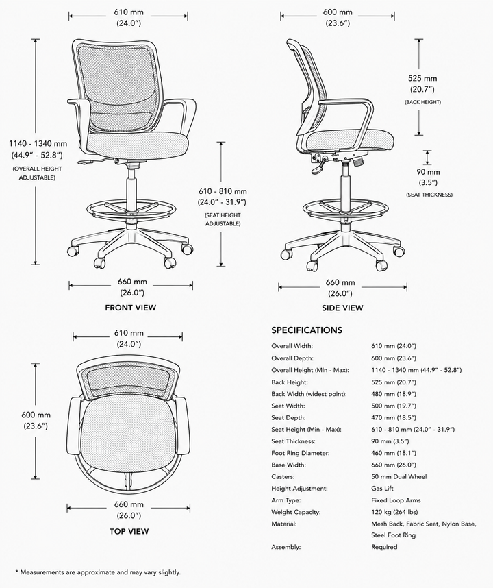 Prest Drafting Office Chair