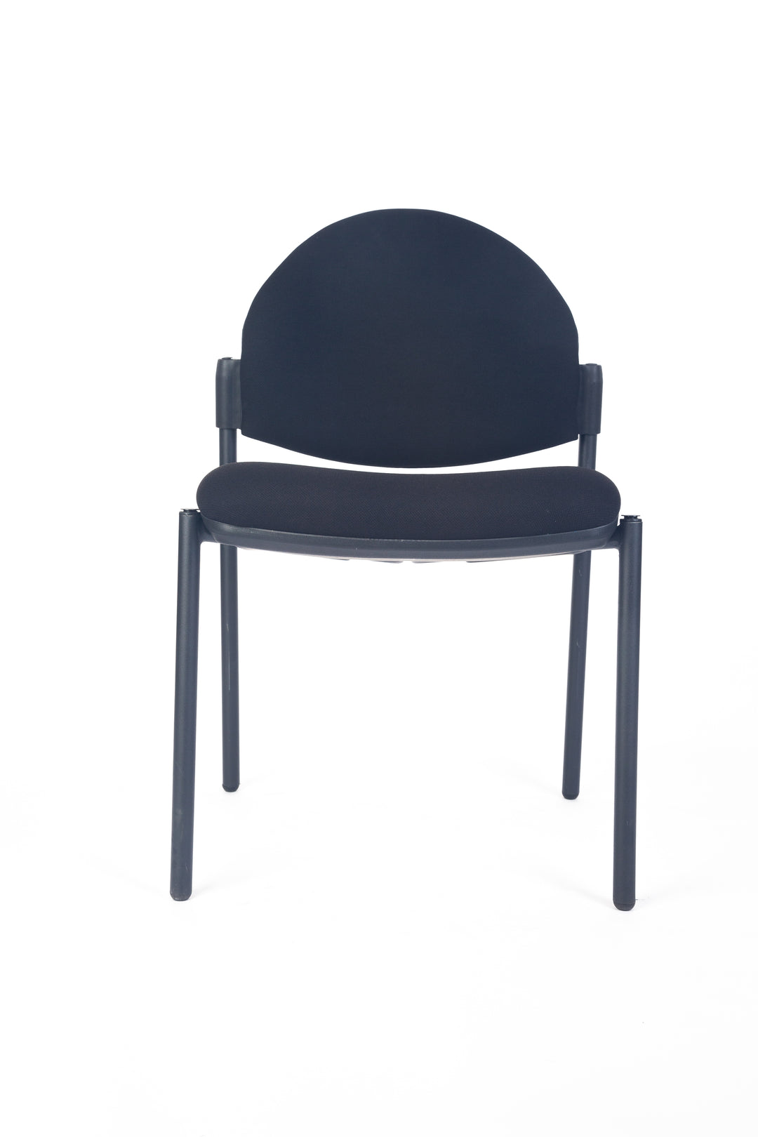 Galaxy Visitor Meeting Chair Stackable Arm Black