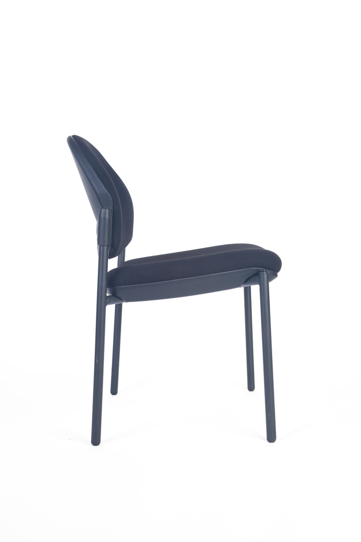 Galaxy Visitor Meeting Chair Stackable Arm Black