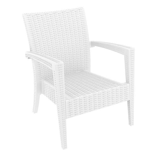 Siesta Miami (Tequila) Arm Chair - White