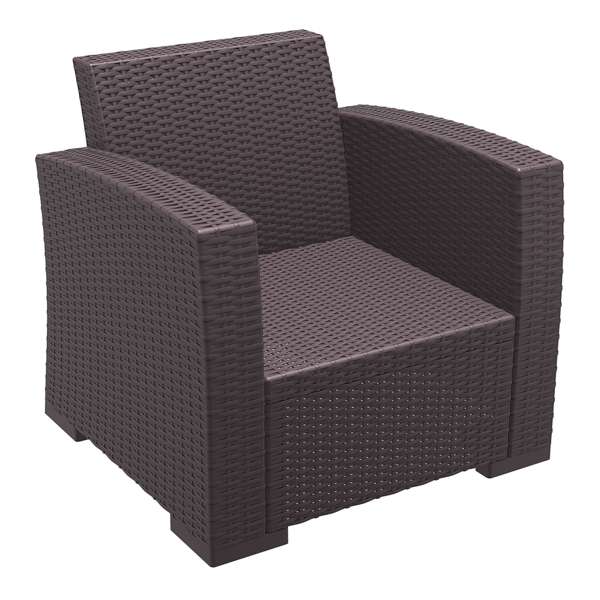 Siesta Monaco Lounge Arm Chair Single - Chocolate