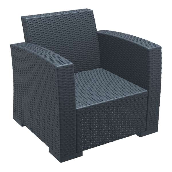Siesta Monaco Lounge Arm Chair Single - Anthracite