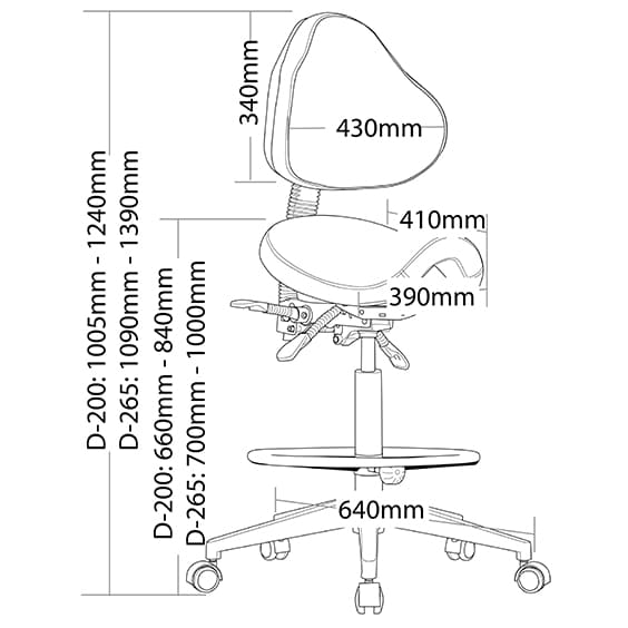 Stage Industrial Drafting Gaslift Stool
