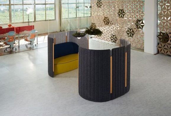 Seachange Screen Mobile Freestanding Standing Modular Acoustic Straight and Curved