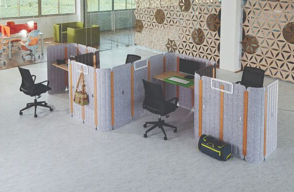Seachange Screen Mobile Freestanding Standing Modular Acoustic Straight and Curved