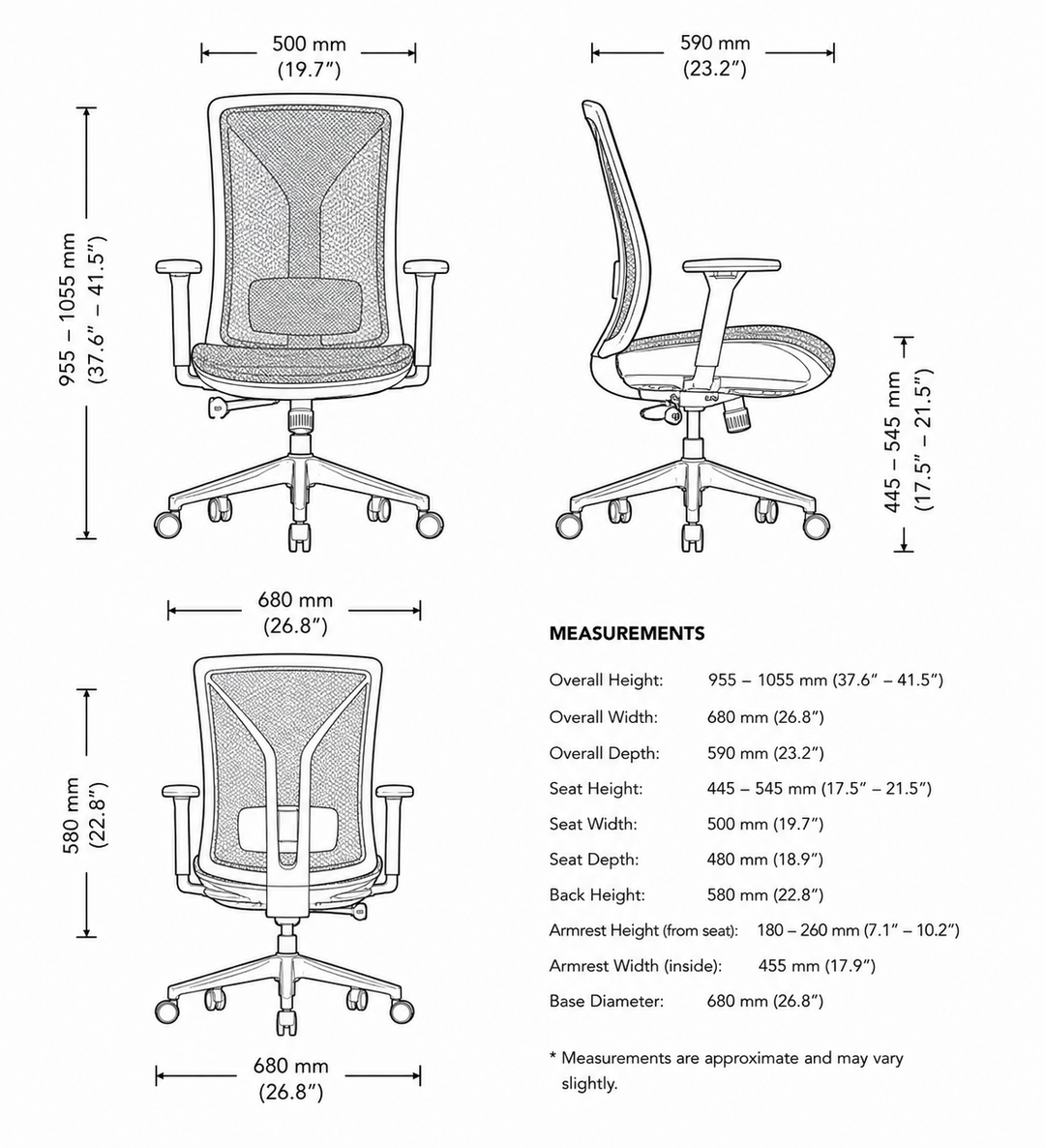 Technic Ergonomic Mesh Office Chair