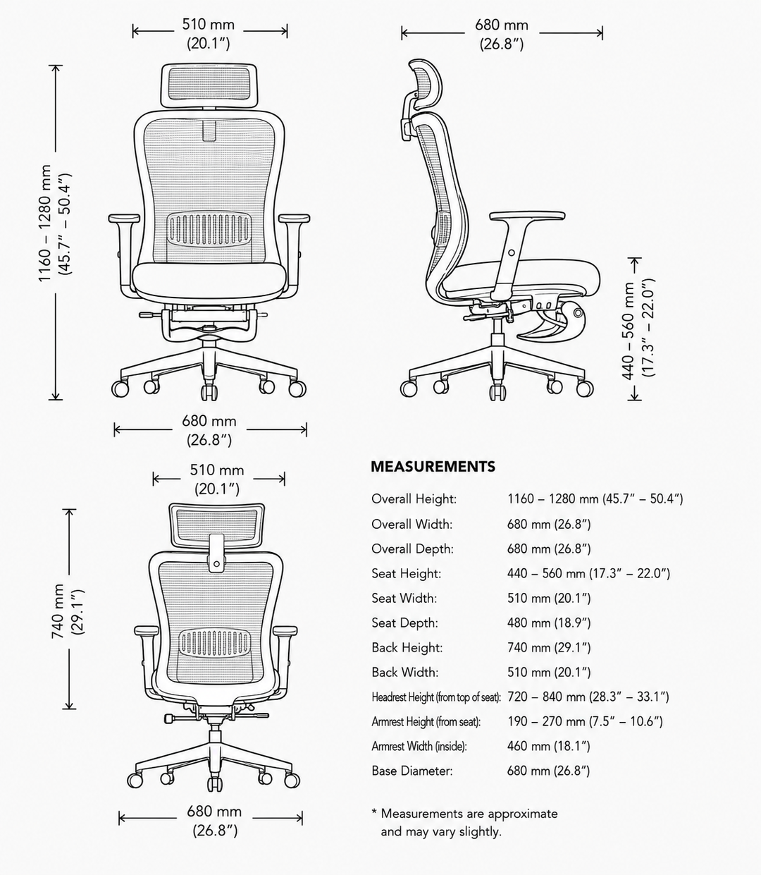 Trax Ergonomic Gaslift Gaming Chair