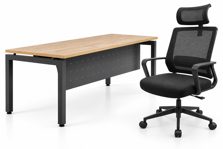 Ultra Desk English Oak Nova Bundle