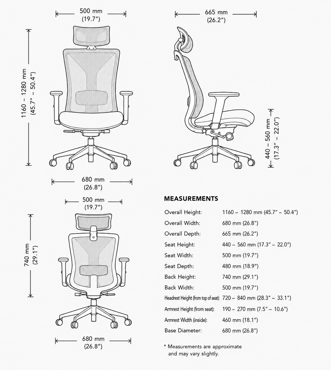 Vulcan Delux Ergonomic Mesh Office Chair
