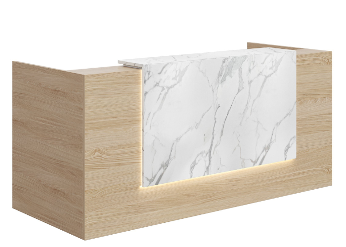 Mies Waterfall Reception Counter Desk
