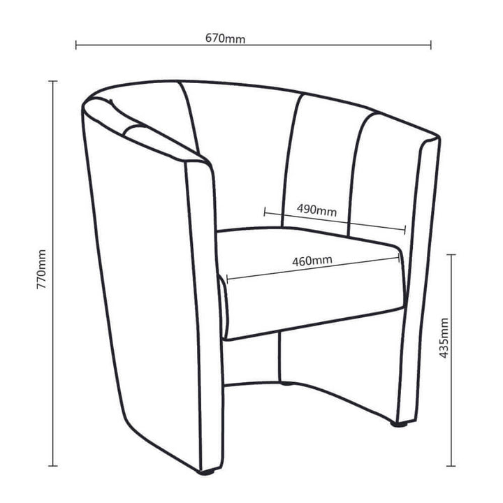 Yarra Tub Chair Single