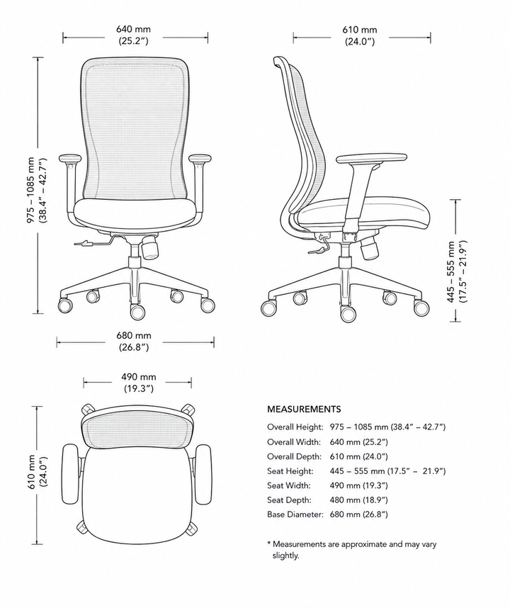 Atlantis Ergonomic Mesh Office Chair