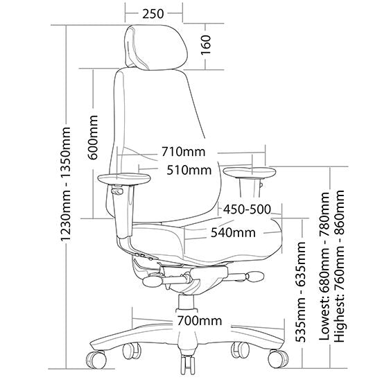 Fender Executive Ergonomic Gaslift Chair 200kg Chair