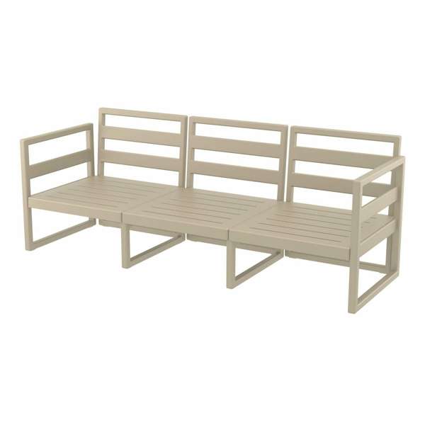 Siesta Mykonos Lounge Set XL - Taupe - No cushions