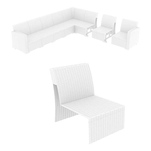Siesta Monaco Extension Part - White