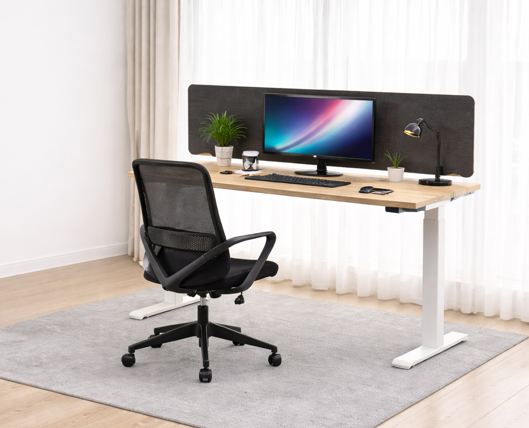 Escalate Electric Desk Luna + Screen Bundle Package Set