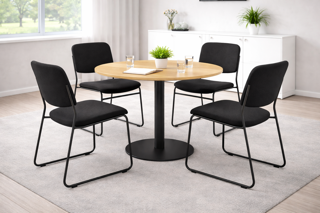 Disc Meeting Table + 4 x Evo Bundle Set