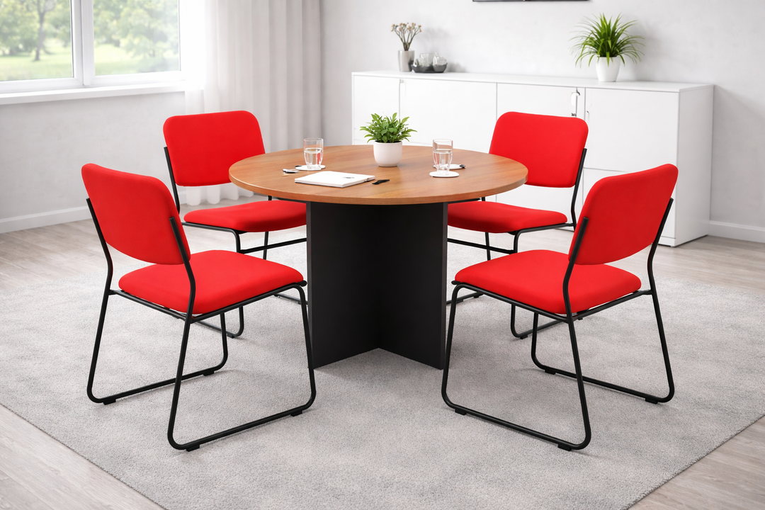 Corporate Meeting Table + 4 x Evo Chair Bundle Set