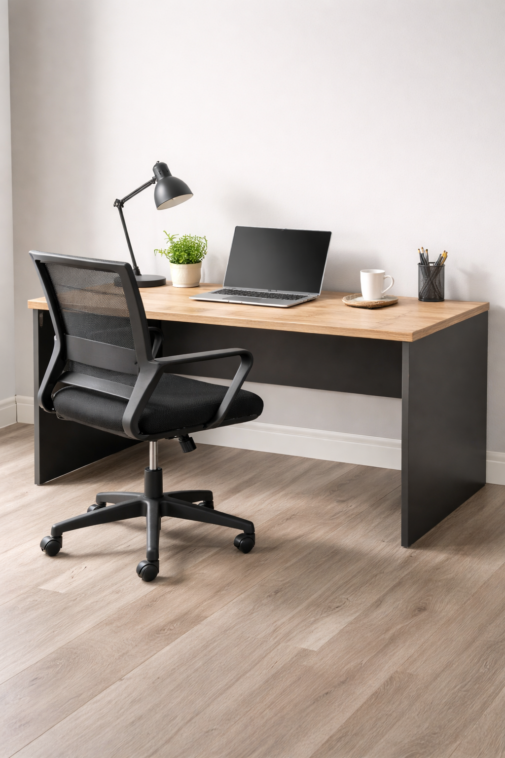 Ultimate Office Bundle: Prest Mesh Chair + EA Desk