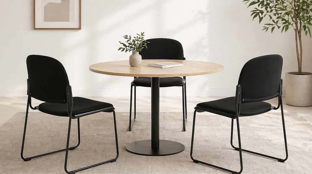Disc Table + 3 x Palm Chair Bundle Set