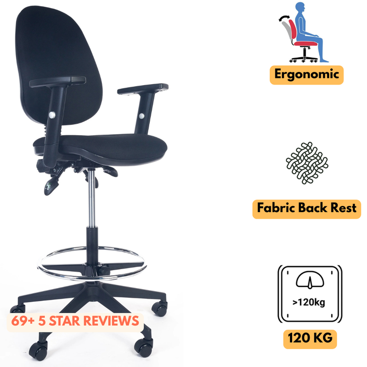 Ultra Ergonomic Drafting Office Chair